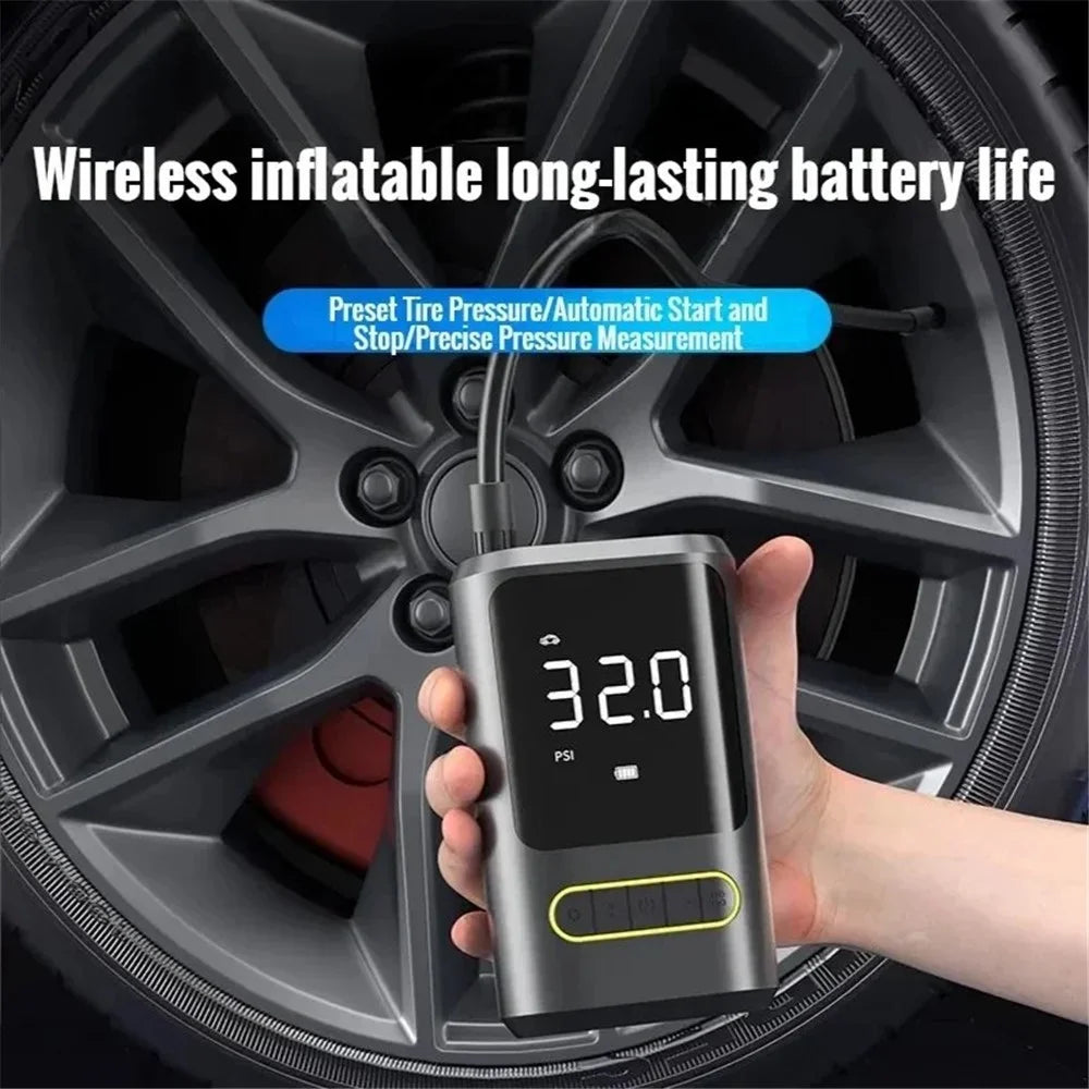 ATJ-8466 Tire Inflator 19MM Air Cylinder Air Pump with Power Bank Function - 3