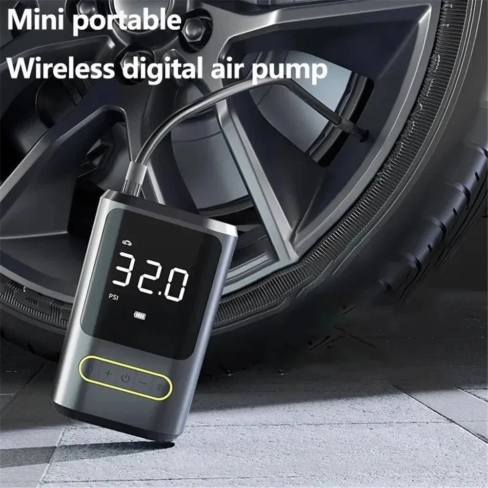 ATJ-8466 Tire Inflator 19MM Air Cylinder Air Pump with Power Bank Function - 5