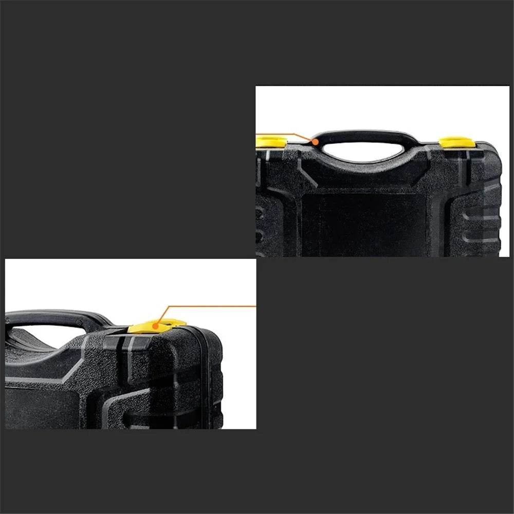 Double Cylinder Air Pump Screwdriver Car Tire Repair Tool Set with Storage Box - 4