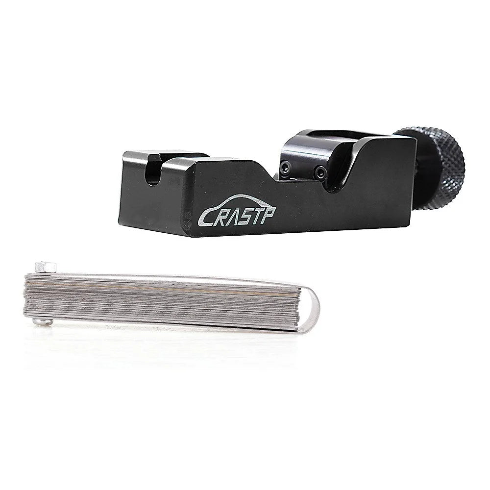 RASTP BTD023 Car Universal Spark Plug Gap Adjustment Tool with Feeler Gauge - Black - 1