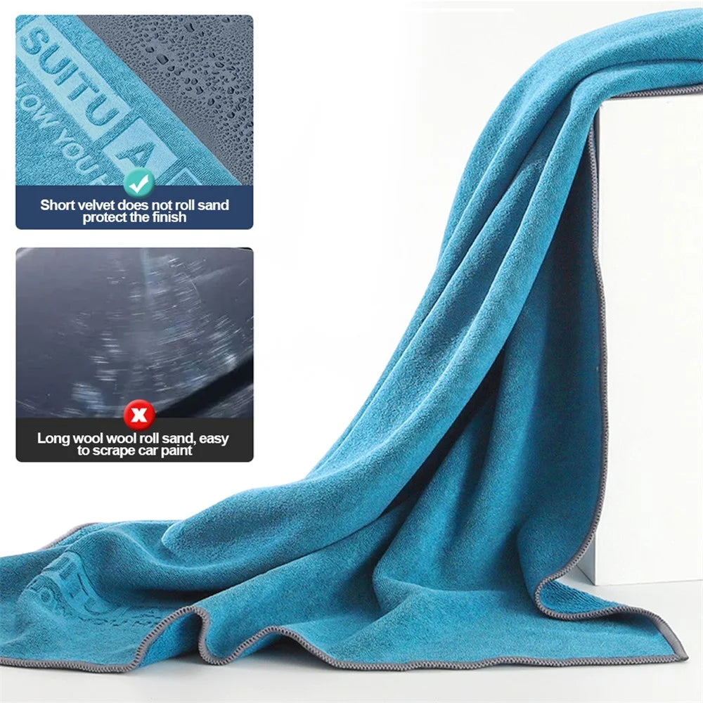 SUITU ST-9002-4C 35x75CM Soft Microfiber Car Dashboard Window Cleaning Cloth Washing Towel for Home Floor, Kitchen - 5
