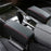 Car Armrest Storage Box Center Console Arm Rest Organizer Wireless Charger - Black / Red - 3