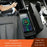 Car Armrest Storage Box Center Console Arm Rest Organizer Wireless Charger - Black / Red - 4