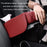 Car Armrest Box Cushion Pad PU Leather Tissue Holder Box with Side Pockets - Red - 4