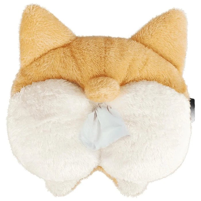Plush Corgi Butt Funny Car Tissue Box Creative Cute Car Tissue Holder Interior Decoration - 2