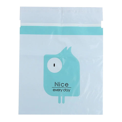 15Pcs / Pack Sealable Portable Car Trash Bag Easy Stick-On Disposable Car Garbage Bag Leak-Proof Vomit Bag Kitchen Storage Bag Suitable for Cars, Offices, Kitchens, Travel - Baby Blue - 1
