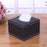 Tissue Box Cover Square Modern Leather Facial Tissue Dispenser Box Holder for Home Office Desktop, Car - Smooth Surface - 2