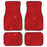 4Pcs / Set Pattern Printed Car Front+Rear Floor Mat Anti-Slip Neoprene Vehicle Interior Floor Pad - Style 19 - 1
