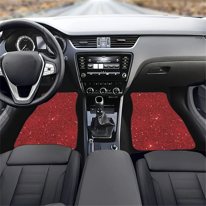 4Pcs / Set Pattern Printed Car Front+Rear Floor Mat Anti-Slip Neoprene Vehicle Interior Floor Pad - Style 19 - 3