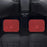 4Pcs / Set Pattern Printed Car Front+Rear Floor Mat Anti-Slip Neoprene Vehicle Interior Floor Pad - Style 19 - 6
