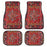 4Pcs / Set Retro Bohemian Style Car Front+Rear Floor Mat Neoprene Vehicle Interior Decorative Floor Pad - Style 1 - 1