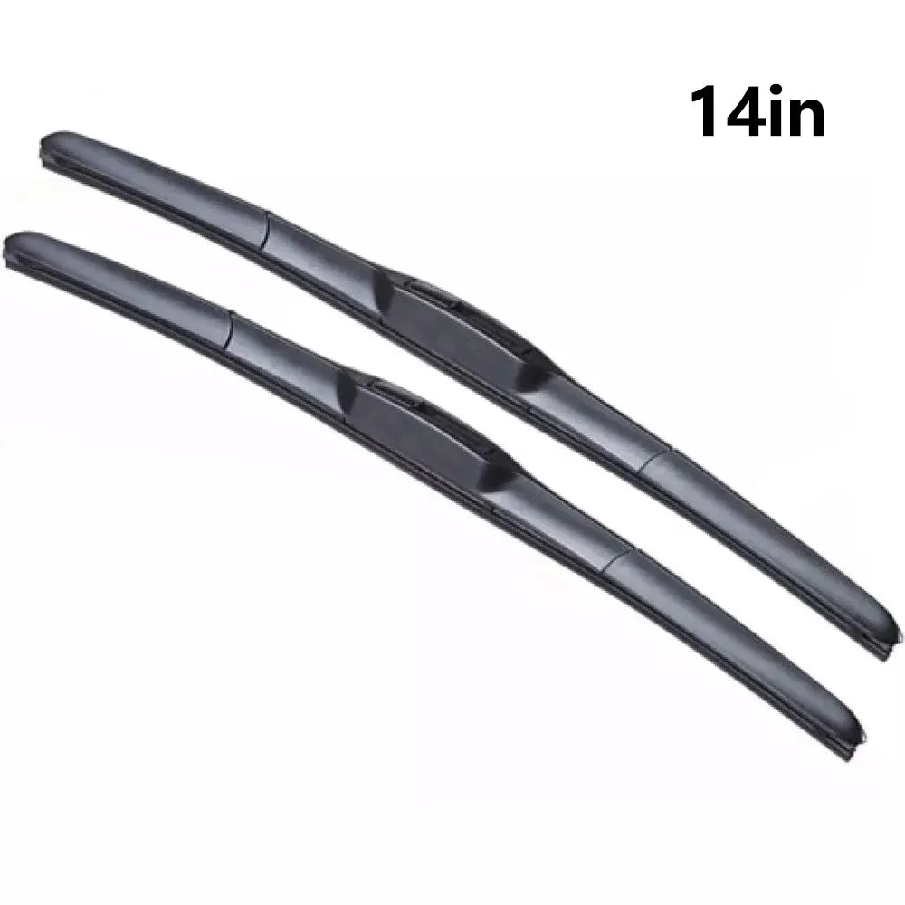 2Pcs Universal Three-Stage Car Wiper Blade ABS+Rubber Noiseless Vehicle Wiper Blade - 14-inch - 1