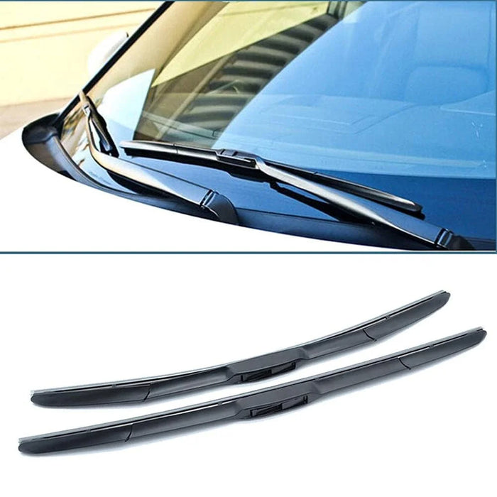 2Pcs Universal Three-Stage Car Wiper Blade ABS+Rubber Noiseless Vehicle Wiper Blade - 14-inch - 2