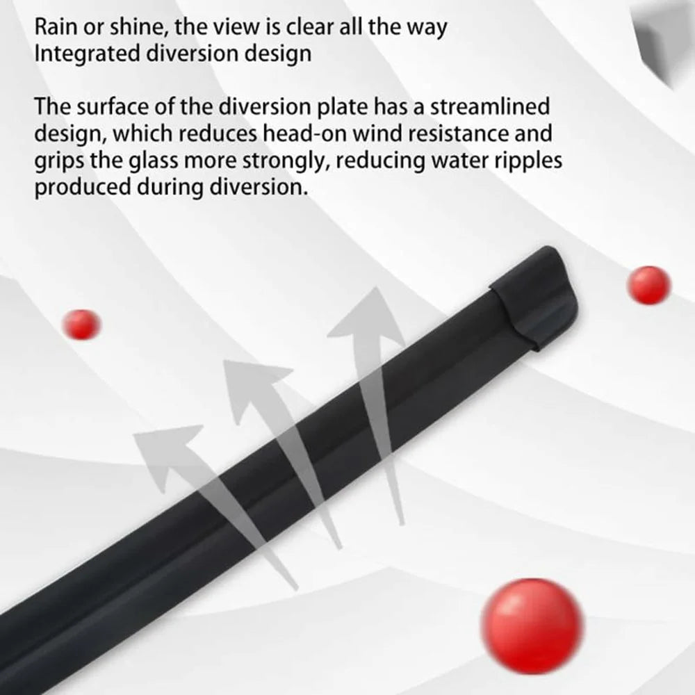 1Pc Universal Car Windshield Wiper Blade ABS+Rubber Noiseless Vehicle Wiper Blade - 12-inch - 4