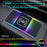 20W Fast Charging Anti-Slip Mat with RGB Ambient Light Car Wireless Charger Pad Universal Phone Charger - USB Interface/1m Cable - 5