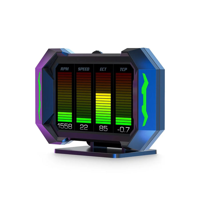 P25 Car HUD OBD LCD Display Multi-Function Speedometer with Water Temperature Fuel Consumption Inclinometer - 2