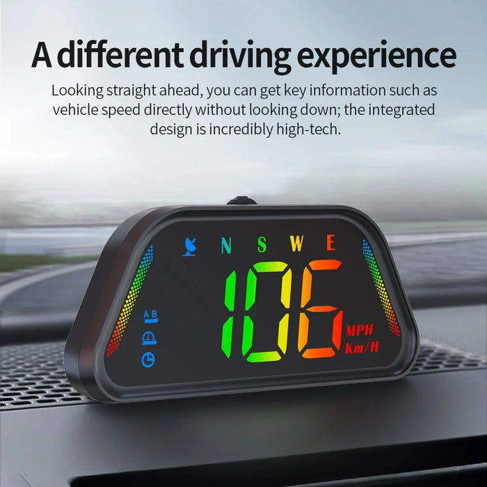 G23 GPS HUD Head-Up Display Universal Car Speedometer with Compass Altitude Auto On / Off - Black - 3
