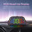G23 GPS HUD Head-Up Display Universal Car Speedometer with Compass Altitude Auto On / Off - Black - 4