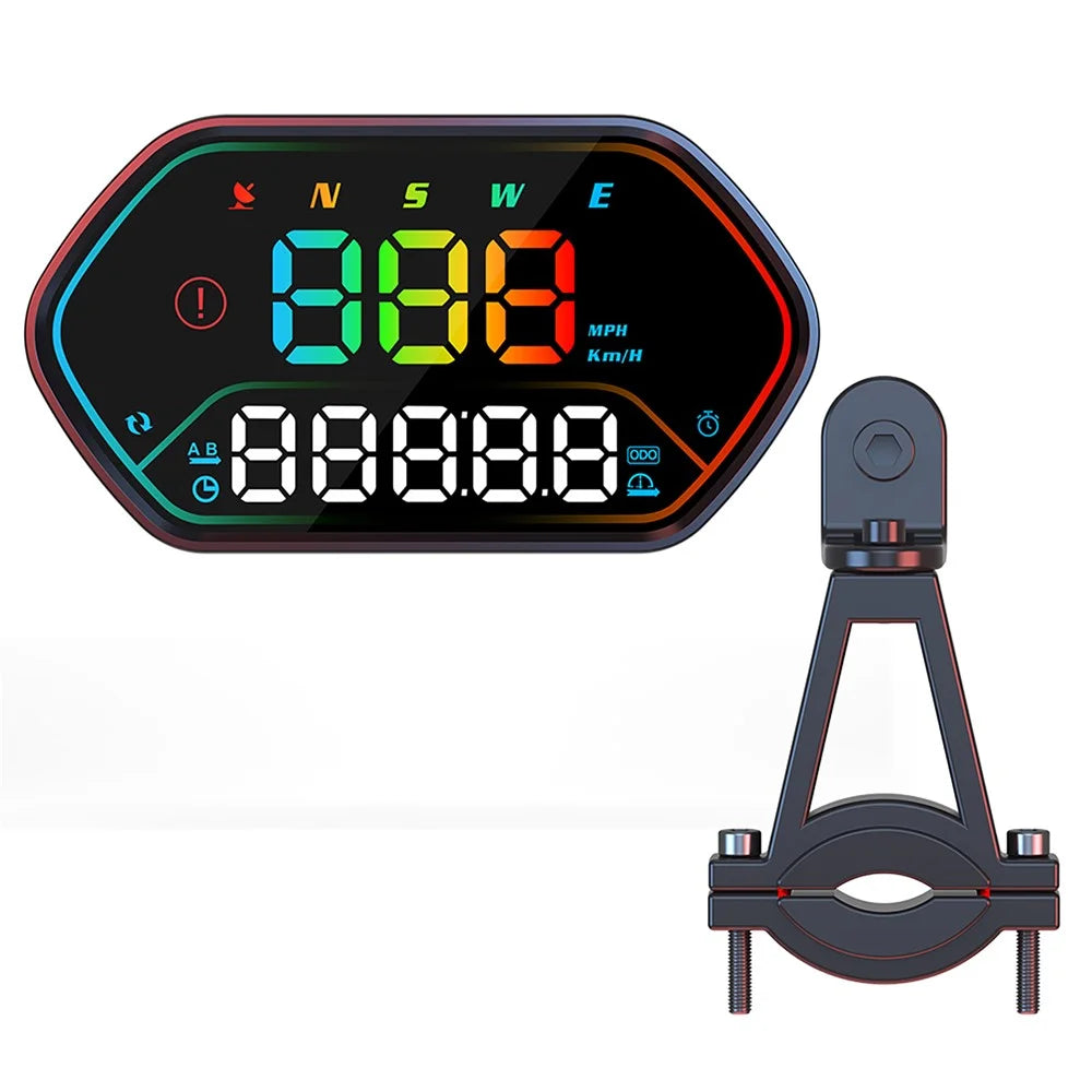 G25 Universal GPS Speedometer IP68 Waterproof HUD Head-Up Display for Car Motorcycle - Black - 1