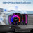 P28 3.5 Inch LCD OBD2+GPS Dual System Car HUD Head-Up Display with RGB Ambient Light - Black - 7