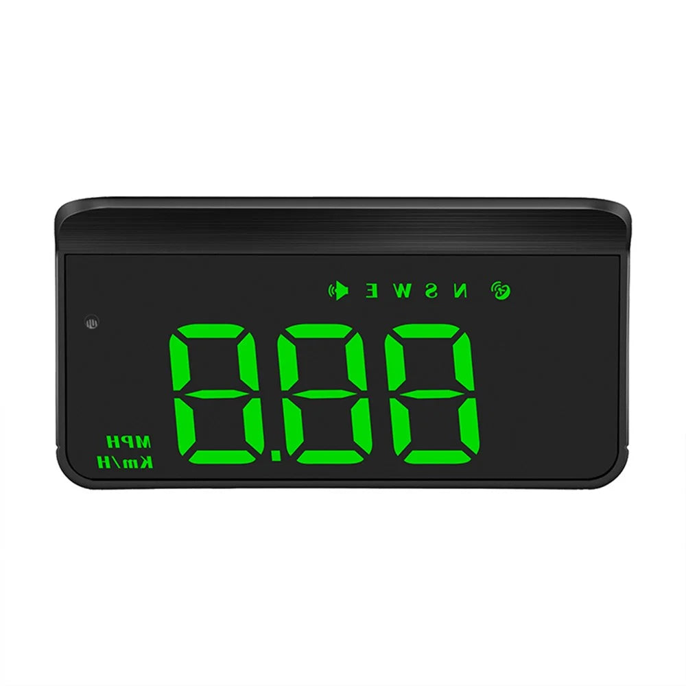 M1 Multifunctional Large Screen Head Up Display Car Electronic HUD Windshield Projector Overspeed Security Alarm - Green - 1