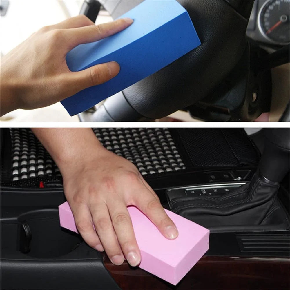 BY-461 Water-Absorbent PVA Cleaning Tool Soft Block Rectangle Cleaner for Car Washing and Cleaning - Blue - 4