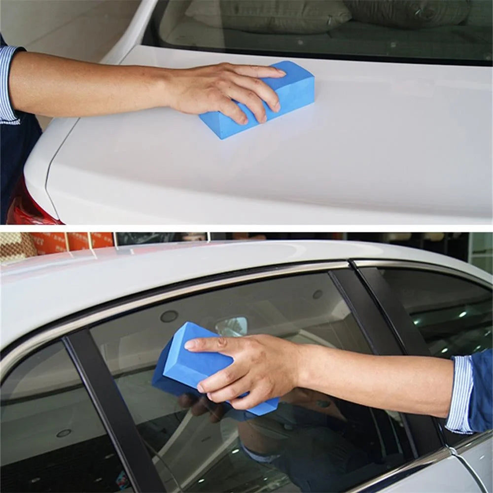 BY-461 Water-Absorbent PVA Cleaning Tool Soft Block Rectangle Cleaner for Car Washing and Cleaning - Blue - 5