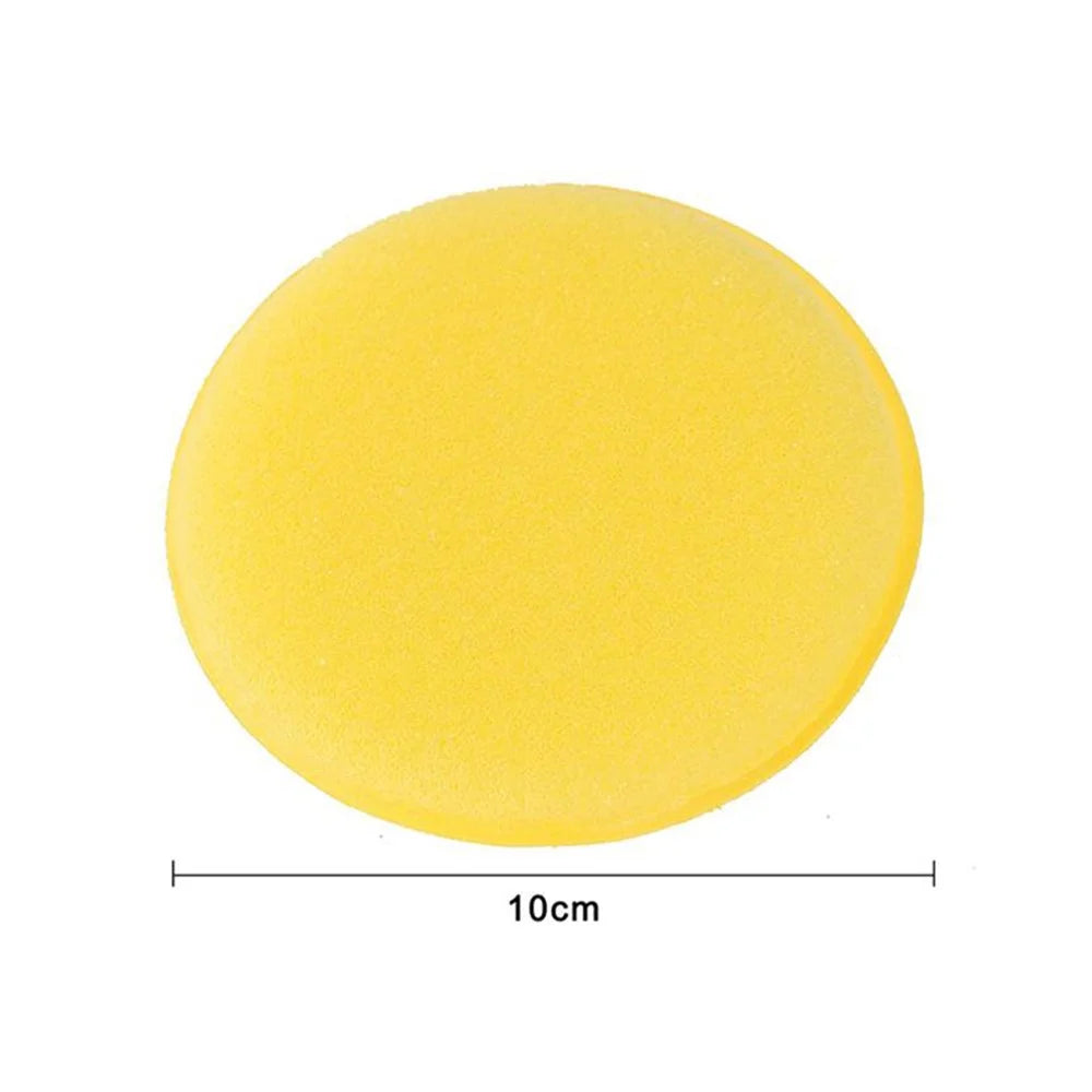 BY-682 12PCS Car Waxing Applicator Round Shaped Sponge Wax Applicator Foam Soft Cleaning Tool - 7
