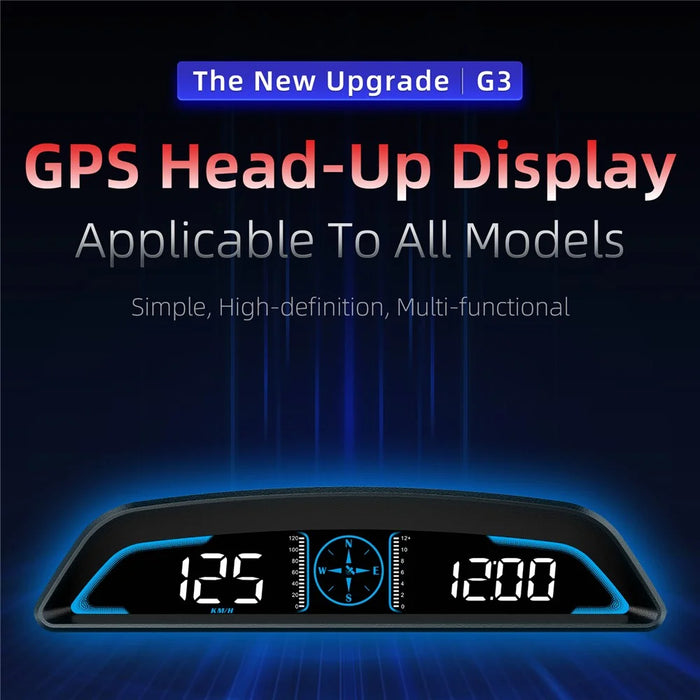 G3 5.5 inch LCD Car HUD Speed Distance Altitude Display GPS+Beidou Car Head Up Display - 3