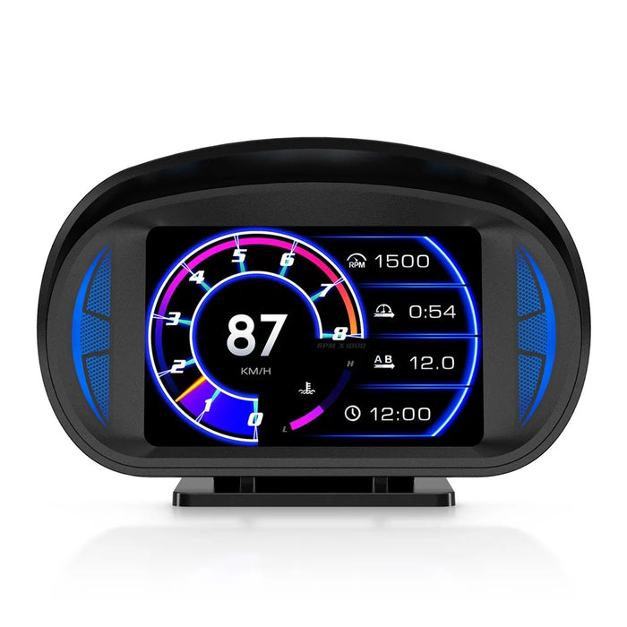 P2 OBD LCD Display Smart Driving Device + Diagnostic Tools + Slope Meter for Cars Vehicles - 2