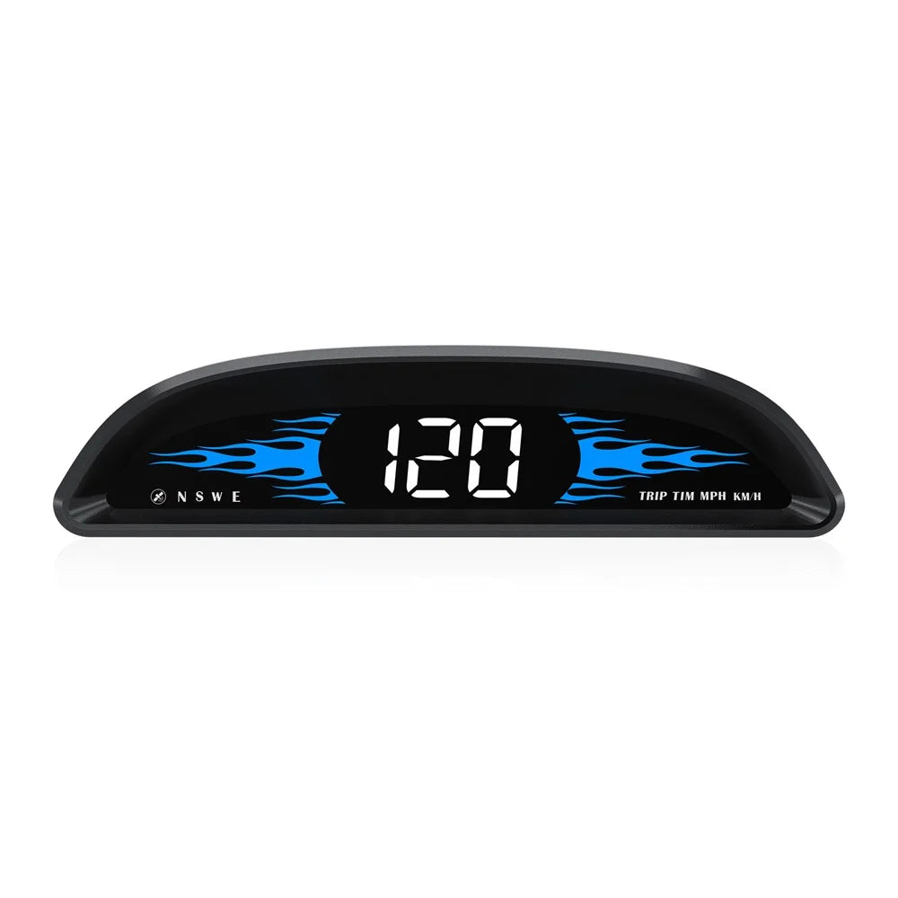 G2 4-inch LCD Car HUD Speed Mileage Measurement GPS+Beidou Car Head Up Display - 1