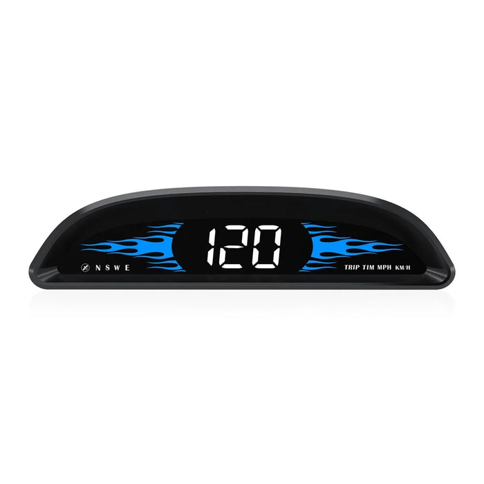 G2 4-inch LCD Car HUD Speed Mileage Measurement GPS+Beidou Car Head Up Display - 1