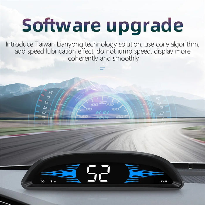 G2 4-inch LCD Car HUD Speed Mileage Measurement GPS+Beidou Car Head Up Display - 4