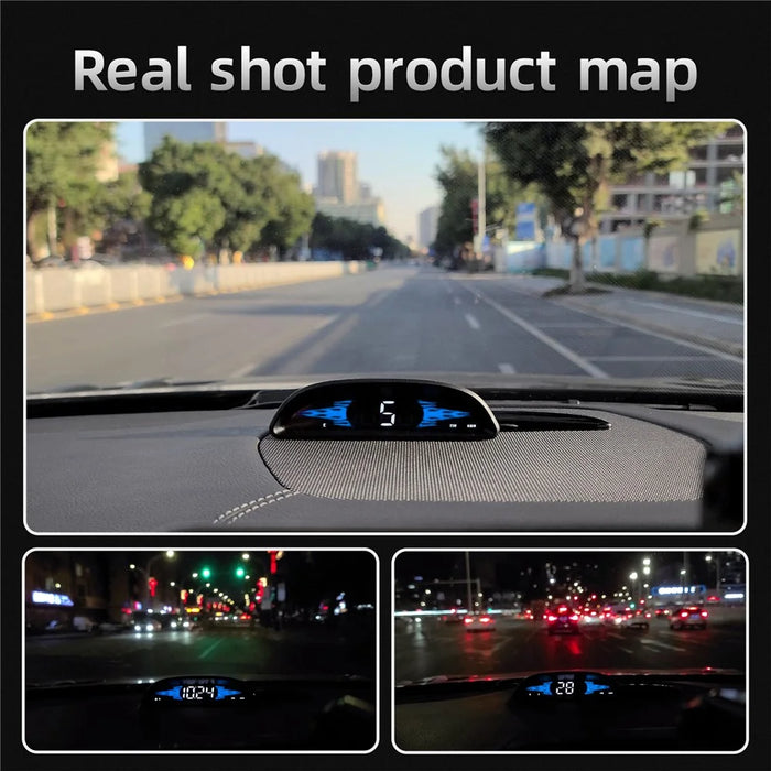 G2 4-inch LCD Car HUD Speed Mileage Measurement GPS+Beidou Car Head Up Display - 7
