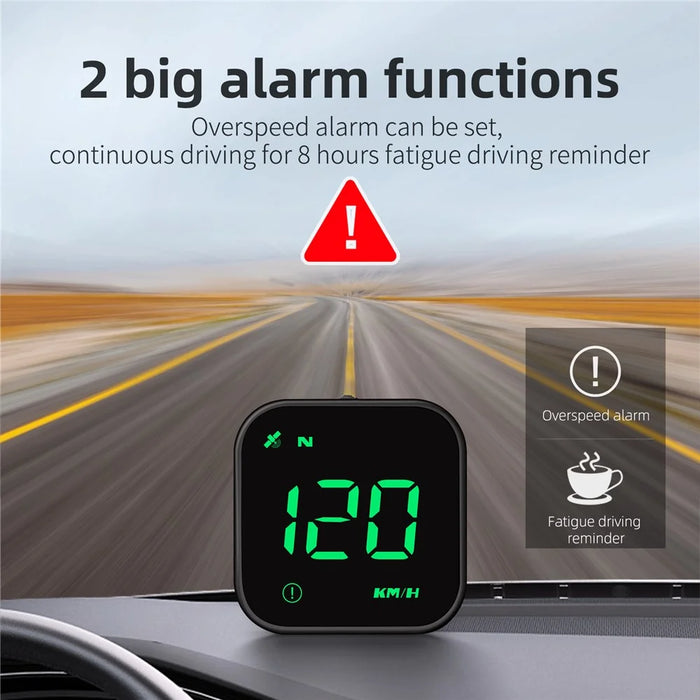 G4S Head-Up Display HUD GPS Universal Multi-Function Speedometer Portable Car Computer Display - Green - 6