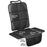 Universal Child Safety Seat Anti-Slip Mat Waterproof Pad Car Seat Protective Cover with Storage Pocket - Black Lines - 7