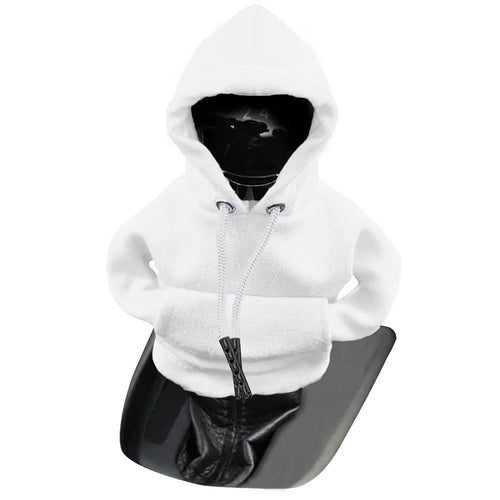 Creative Hoodie Design Car Shift Knob Cover Gear Shift Lever Decoration - White - 1