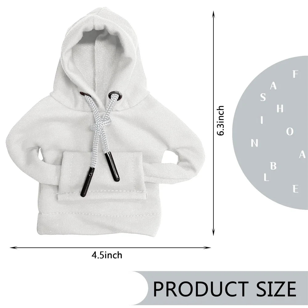 Creative Hoodie Design Car Shift Knob Cover Gear Shift Lever Decoration - White - 7