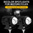 2Pcs IP67 Waterproof Motorcycle Super Bright Spotlight ATV Motorbike LED Headlights with Switch - 2
