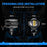 Motorcycle Bright LED Headlight Waterproof White+Yellow Light Motorbike Spotlight - 6