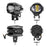 Motorcycle Bright LED Headlight Waterproof White+Yellow Light Motorbike Spotlight - 7