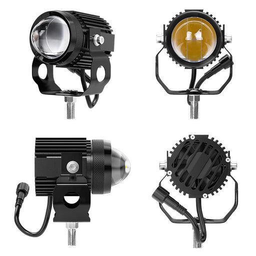 1 Pair / Set Motorcycle LED Headlight Waterproof Motorbike Internal Modified Spotlight with Fan - 2