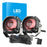 1 Pair / Set Motorcycle 5 Modes LED Headlight Motorbike External Modified Spotlight - 1