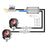1 Pair / Set Motorcycle 5 Modes LED Headlight Motorbike External Modified Spotlight - 2