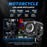 Motorcycle Super Bright LED Headlight White+Yellow Light Motorbike External Modified Spotlight - 4