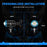 Motorcycle LED Spotlight White+Yellow High Low Beam Light Waterproof Motorbike Headlight - 7