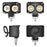 Super Bright Motorcycle White+Yellow LED Headlight Motorbike External Modified Spotlight - 2