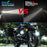 Super Bright Motorcycle White+Yellow LED Headlight Motorbike External Modified Spotlight - 4