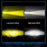 Super Bright Motorcycle White+Yellow LED Headlight Motorbike External Modified Spotlight - 5