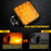 48W 12V 16-LED Car Driving Work Light Waterproof Square Car Off-Road Headlight - Yellow Light - 5